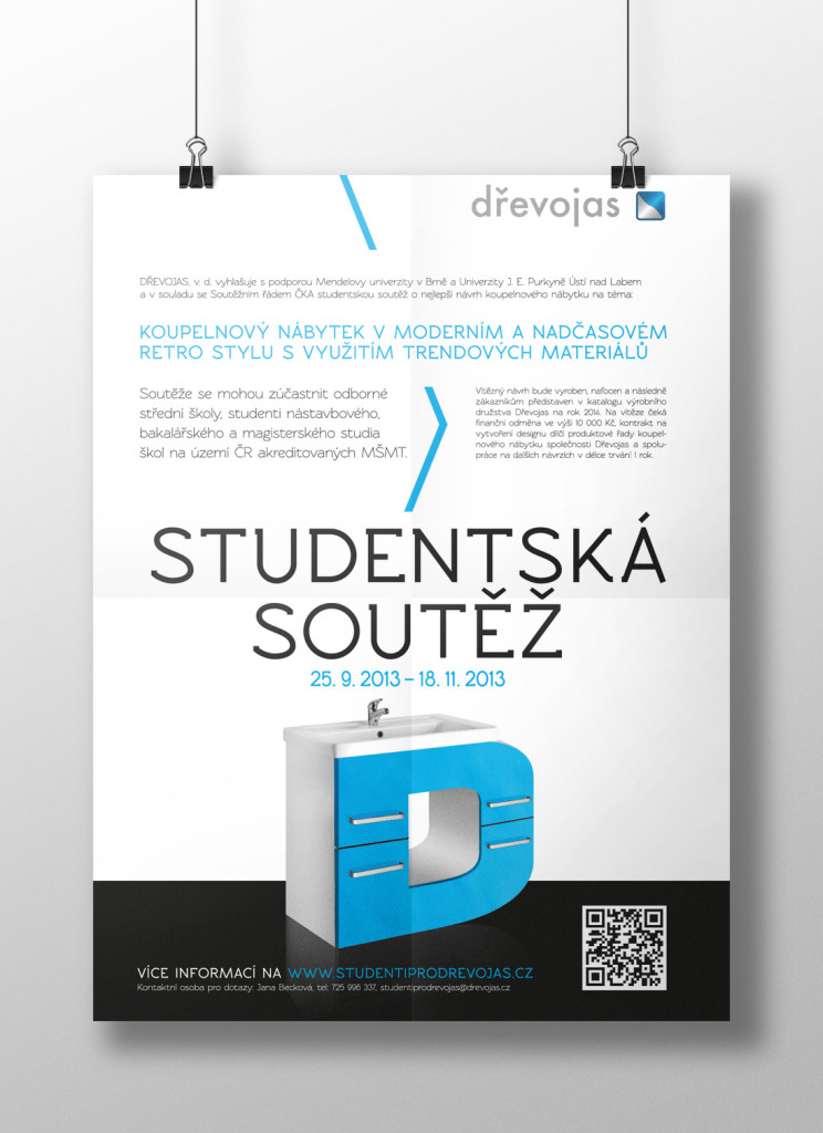 Plakát na studentskou designovou soutěž