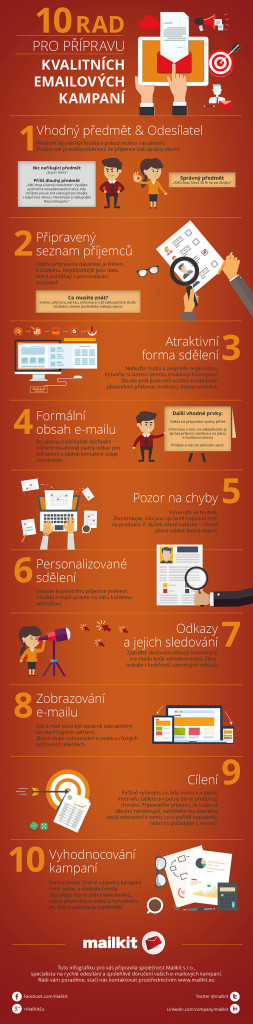 Infografika – 10 rad pro přípravu kvalitních emailových kampaní