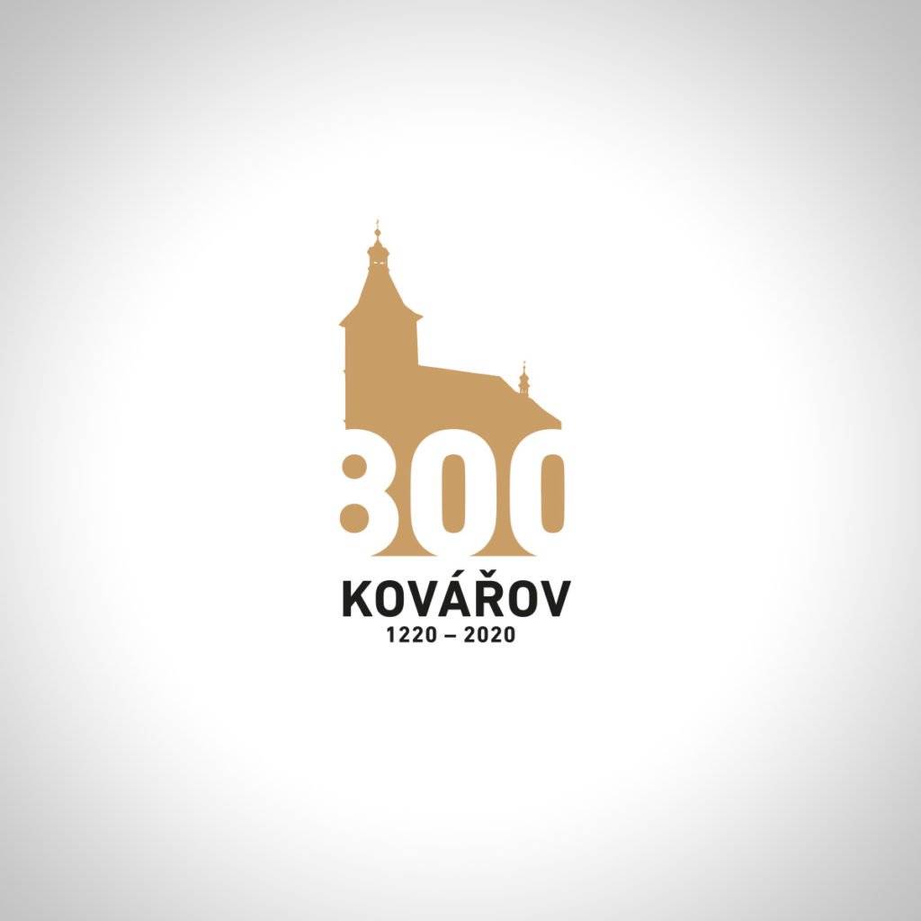 Logo 800 let obce Kovářov